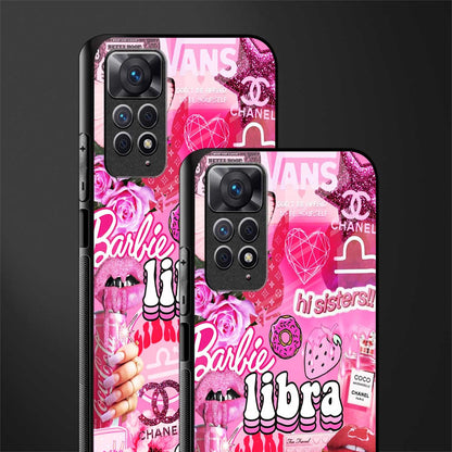libra aesthetic collage glass case for redmi note 11 image-2