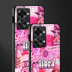 libra aesthetic collage glass case for phone case | glass case for oneplus nord 2t 5g