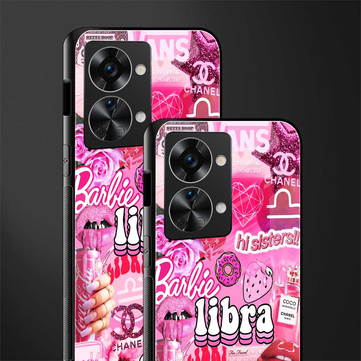 libra aesthetic collage glass case for phone case | glass case for oneplus nord 2t 5g