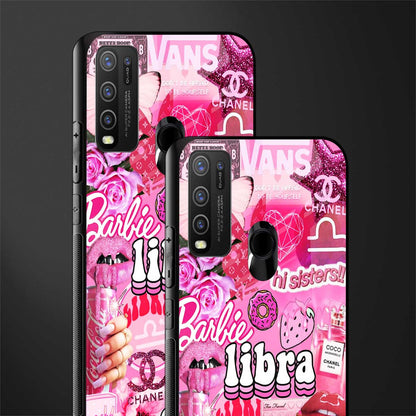libra aesthetic collage glass case for vivo y50 image-2