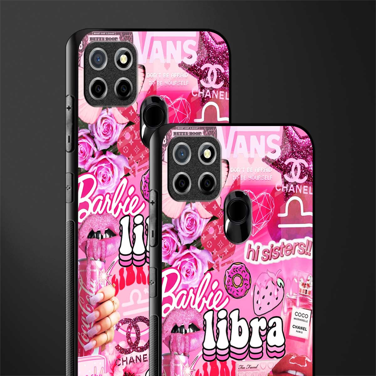 libra aesthetic collage glass case for realme narzo 30a image-2