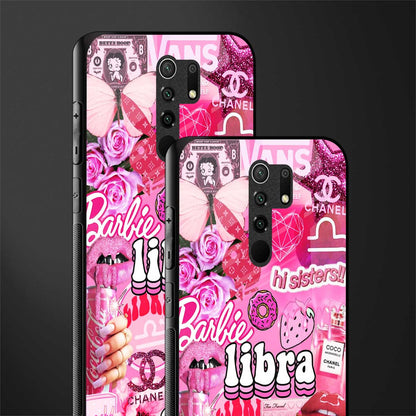 libra aesthetic collage glass case for poco m2 image-2