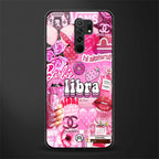 libra aesthetic collage glass case for redmi 9 prime image