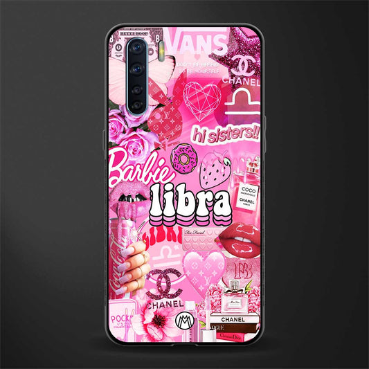 libra aesthetic collage glass case for oppo f15 image