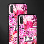 libra aesthetic collage glass case for redmi 9a image-2