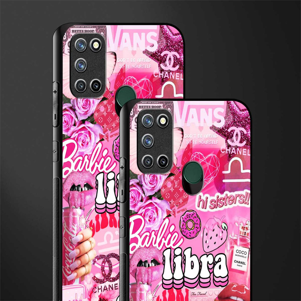 libra aesthetic collage glass case for realme 7i image-2