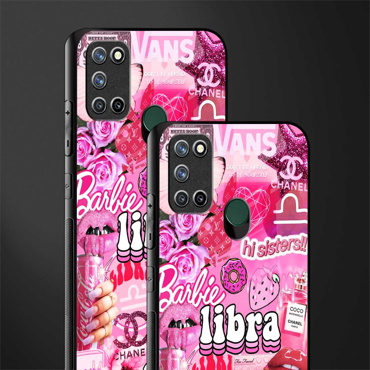 libra aesthetic collage glass case for realme 7i image-2