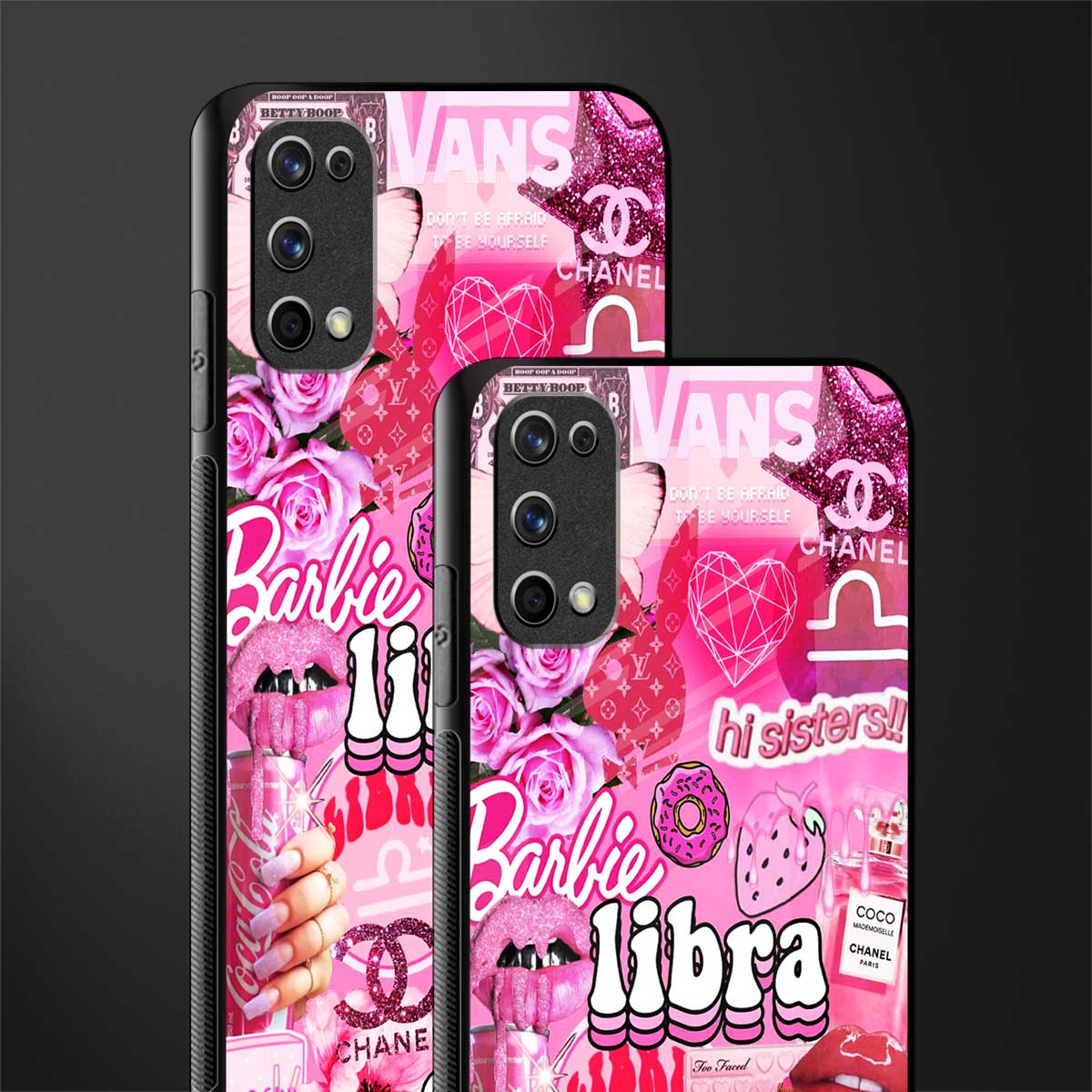 libra aesthetic collage glass case for realme 7 pro image-2