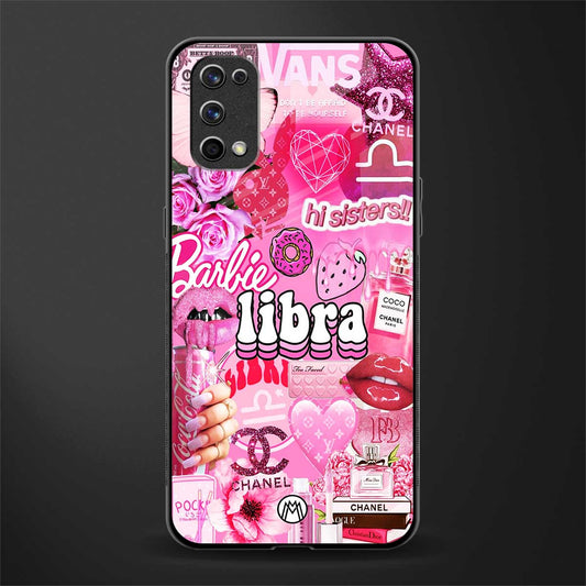 libra aesthetic collage glass case for realme 7 pro image