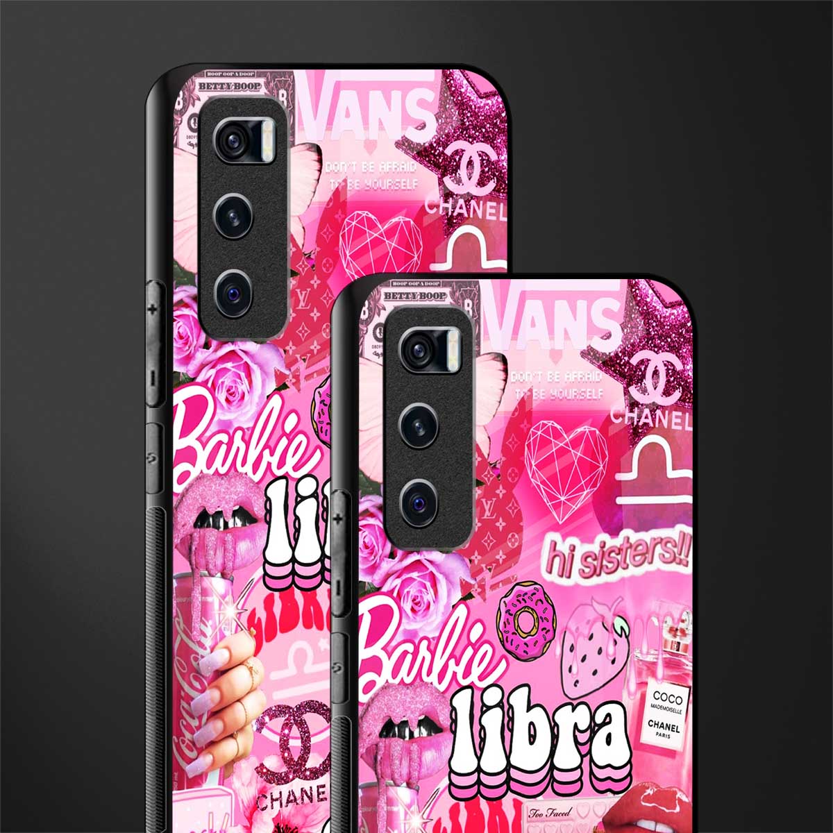 libra aesthetic collage glass case for vivo v20 se image-2