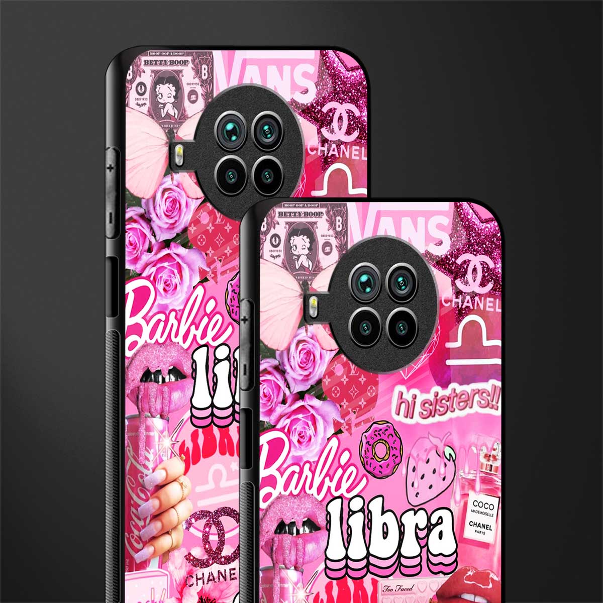 libra aesthetic collage glass case for mi 10i image-2