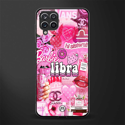 libra aesthetic collage glass case for samsung galaxy m12 image