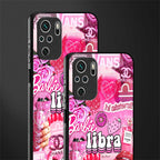 libra aesthetic collage glass case for redmi note 10 image-2