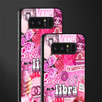 libra aesthetic collage glass case for samsung galaxy note 8 image-2