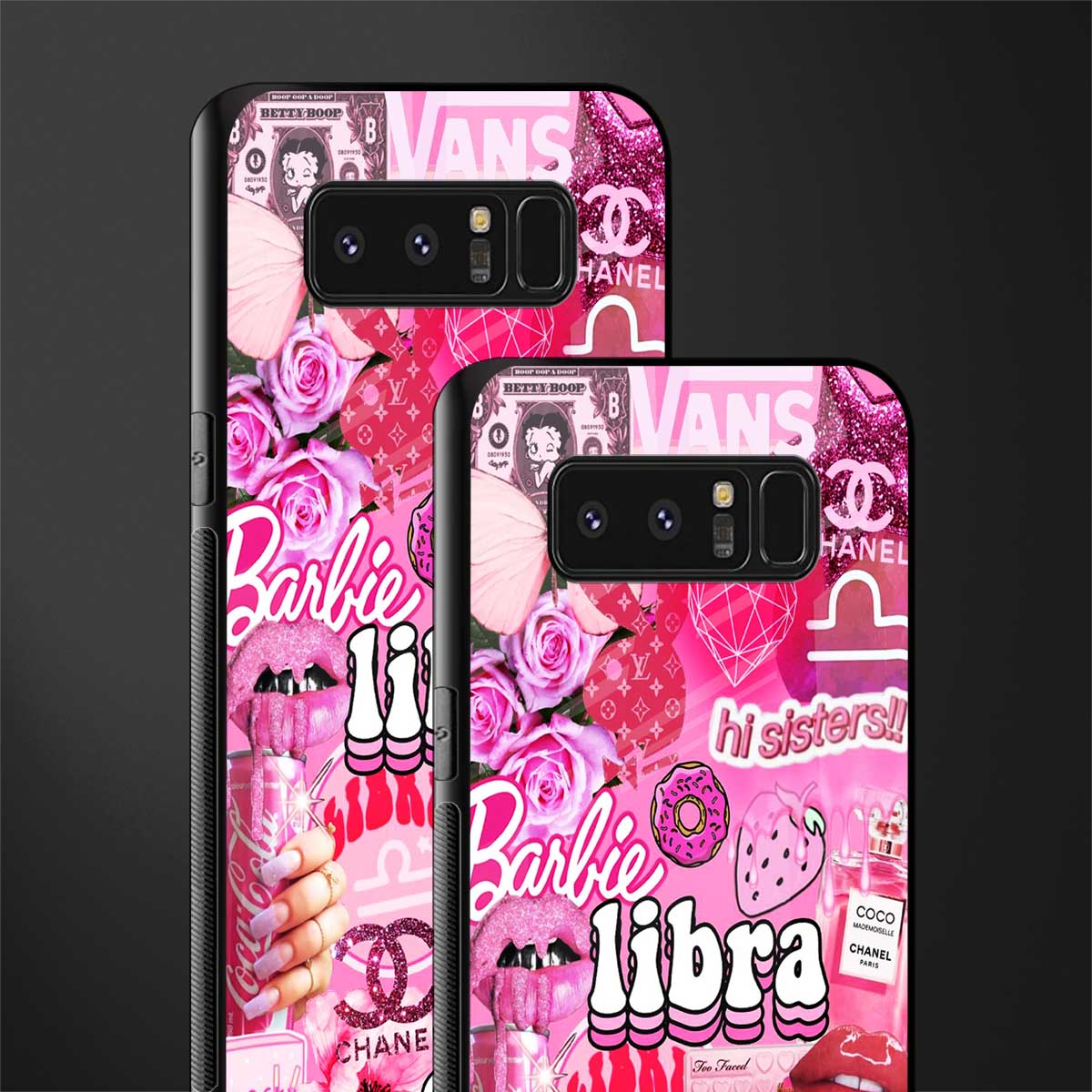 libra aesthetic collage glass case for samsung galaxy note 8 image-2