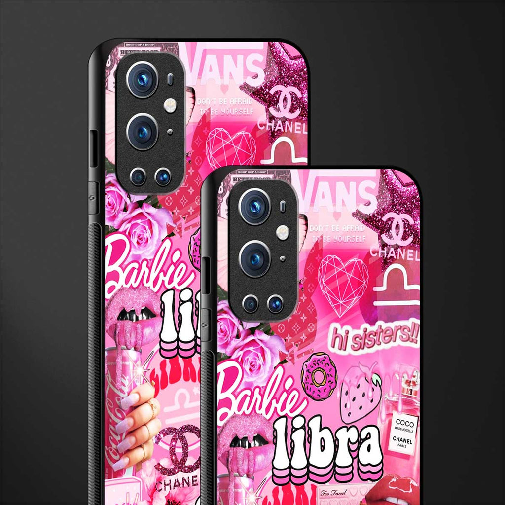 libra aesthetic collage glass case for oneplus 9 pro image-2