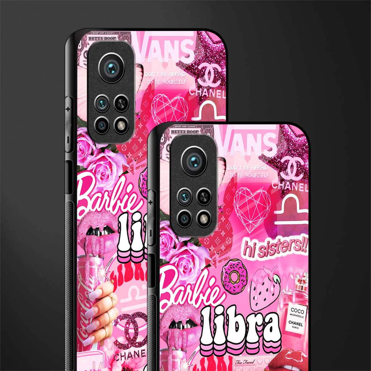 libra aesthetic collage glass case for mi 10t 5g image-2