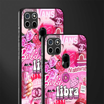 libra aesthetic collage glass case for realme c21 image-2