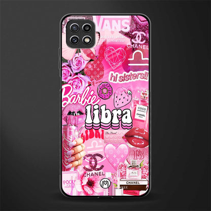 libra aesthetic collage glass case for samsung galaxy a22 5g image