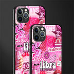 libra aesthetic collage glass case for iphone 11 pro max image-2