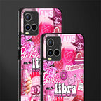 libra aesthetic collage glass case for vivo y21t image-2