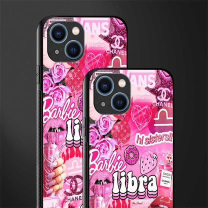 libra aesthetic collage glass case for iphone 13 image-2
