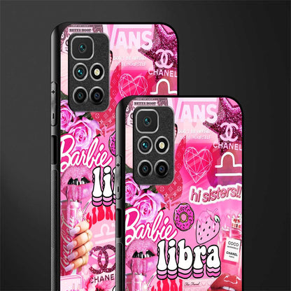 libra aesthetic collage glass case for redmi 10 prime image-2