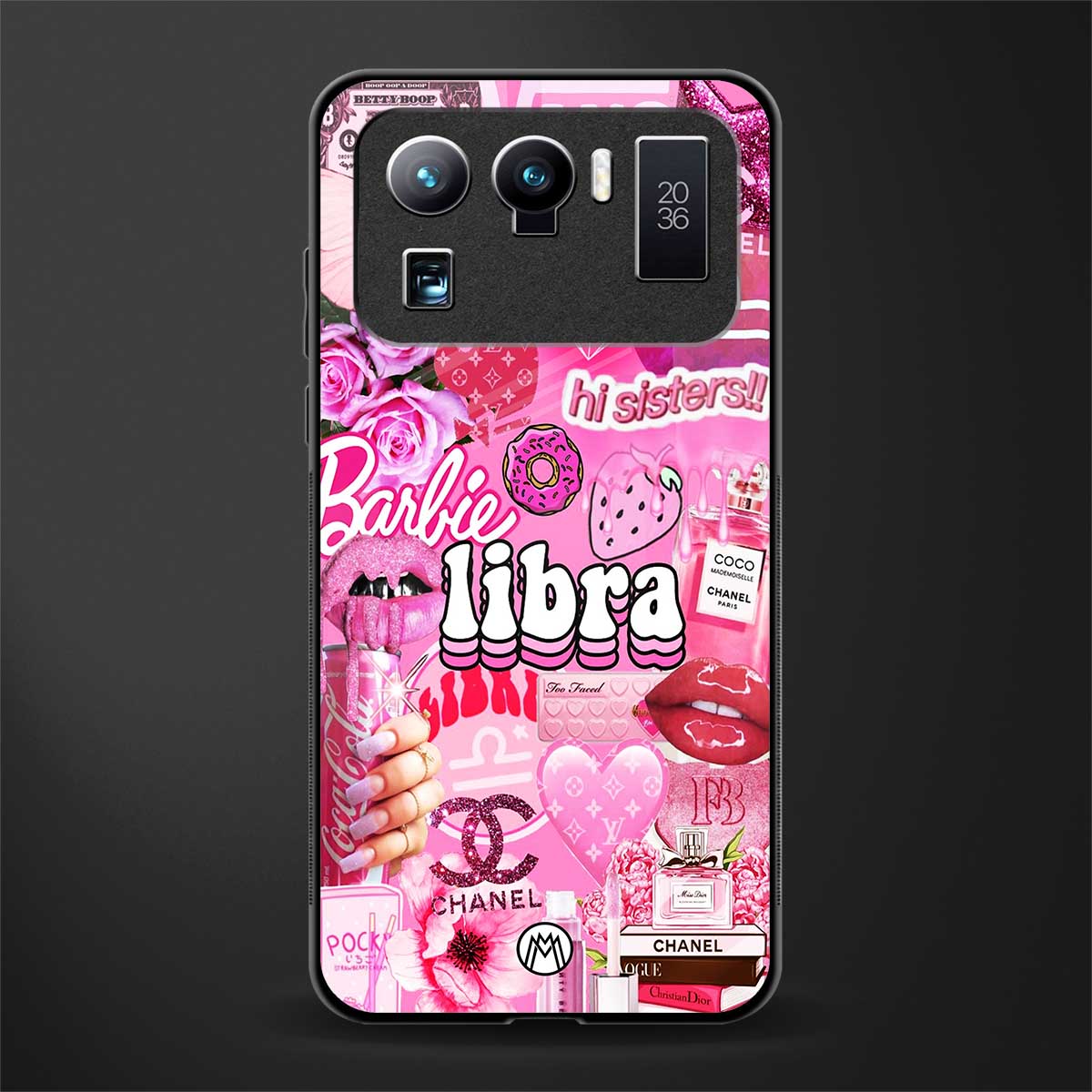 libra aesthetic collage glass case for mi 11 ultra 5g image