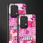 libra aesthetic collage back phone cover | glass case for samsung galaxy a73 5g