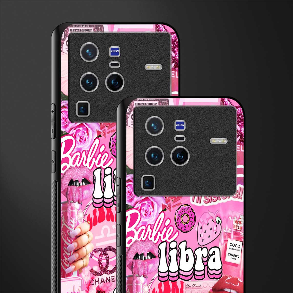 libra aesthetic collage glass case for vivo x80 pro 5g image-2