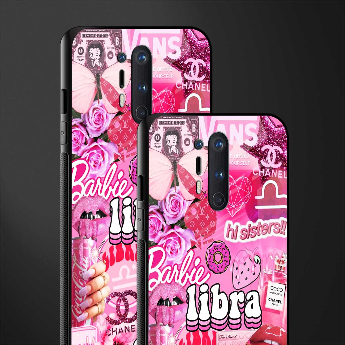 libra aesthetic collage glass case for oneplus 8 pro image-2