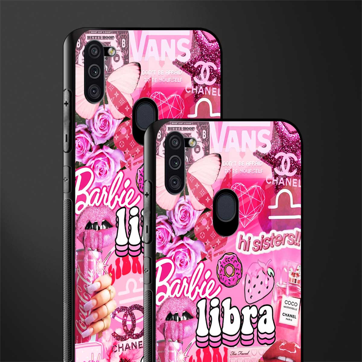 libra aesthetic collage glass case for samsung a11 image-2