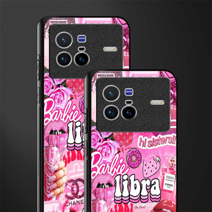 libra aesthetic collage glass case for vivo x80 image-2