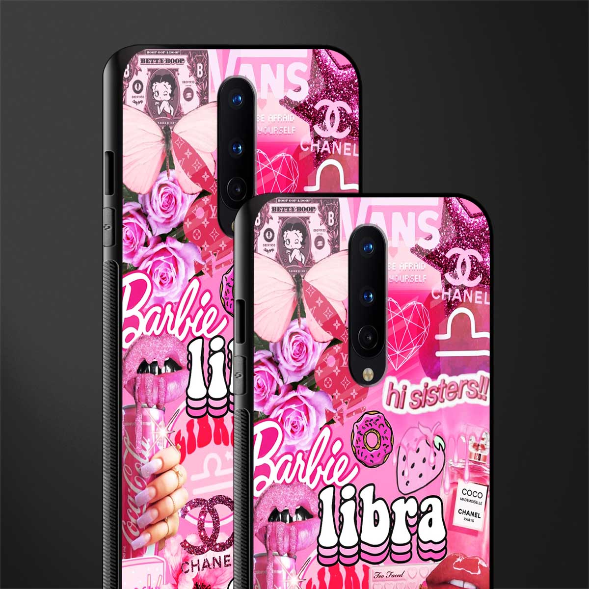 libra aesthetic collage glass case for oneplus 8 image-2