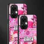 libra aesthetic collage back phone cover | glass case for oneplus nord ce 3 lite