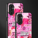 libra aesthetic collage back phone cover | glass case for samsung galaxy a14 5g