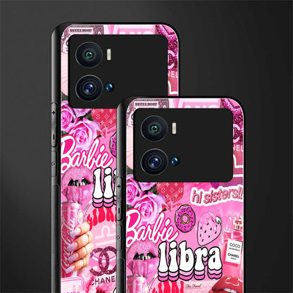 libra aesthetic collage back phone cover | glass case for iQOO 9 Pro