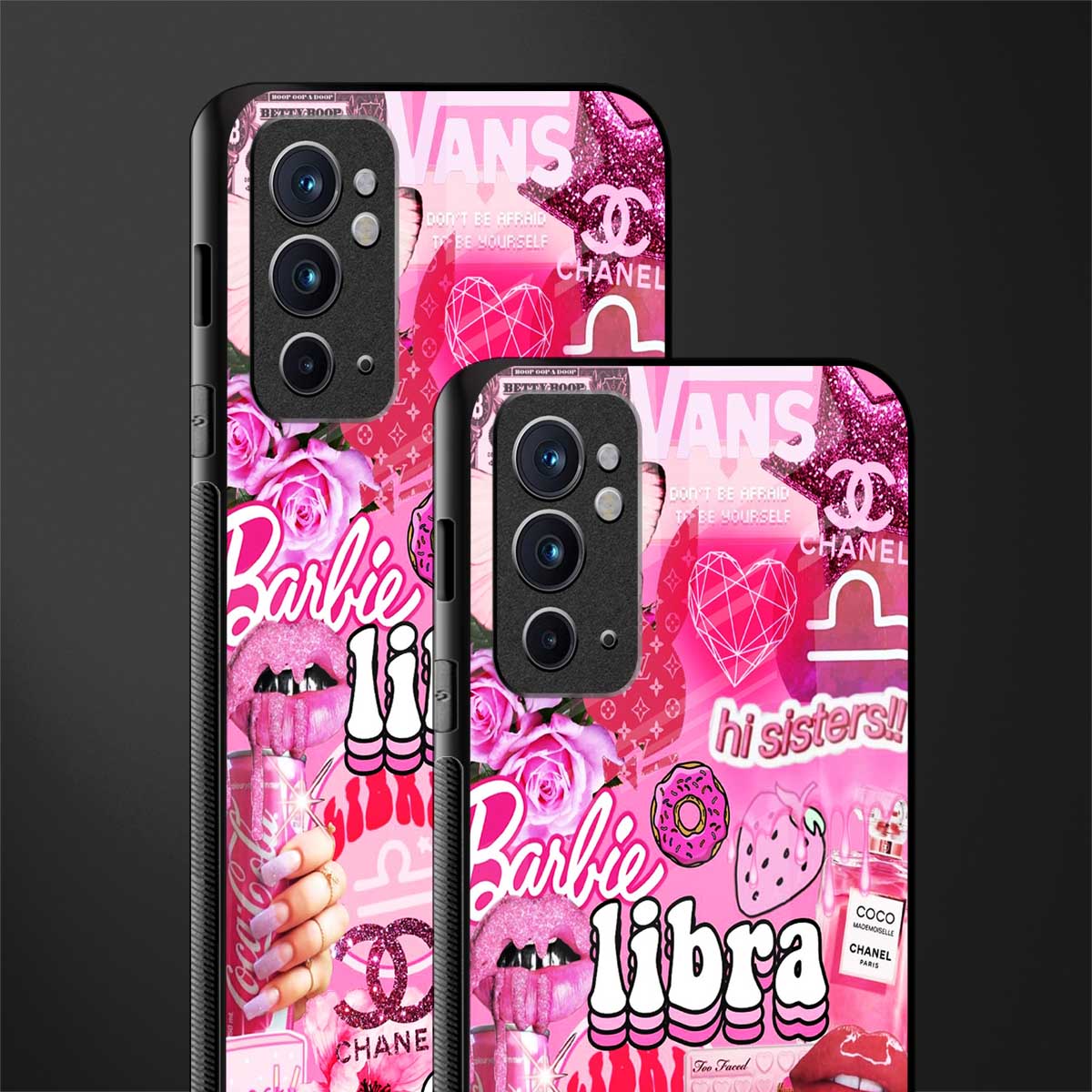 libra aesthetic collage glass case for oneplus 9rt image-2
