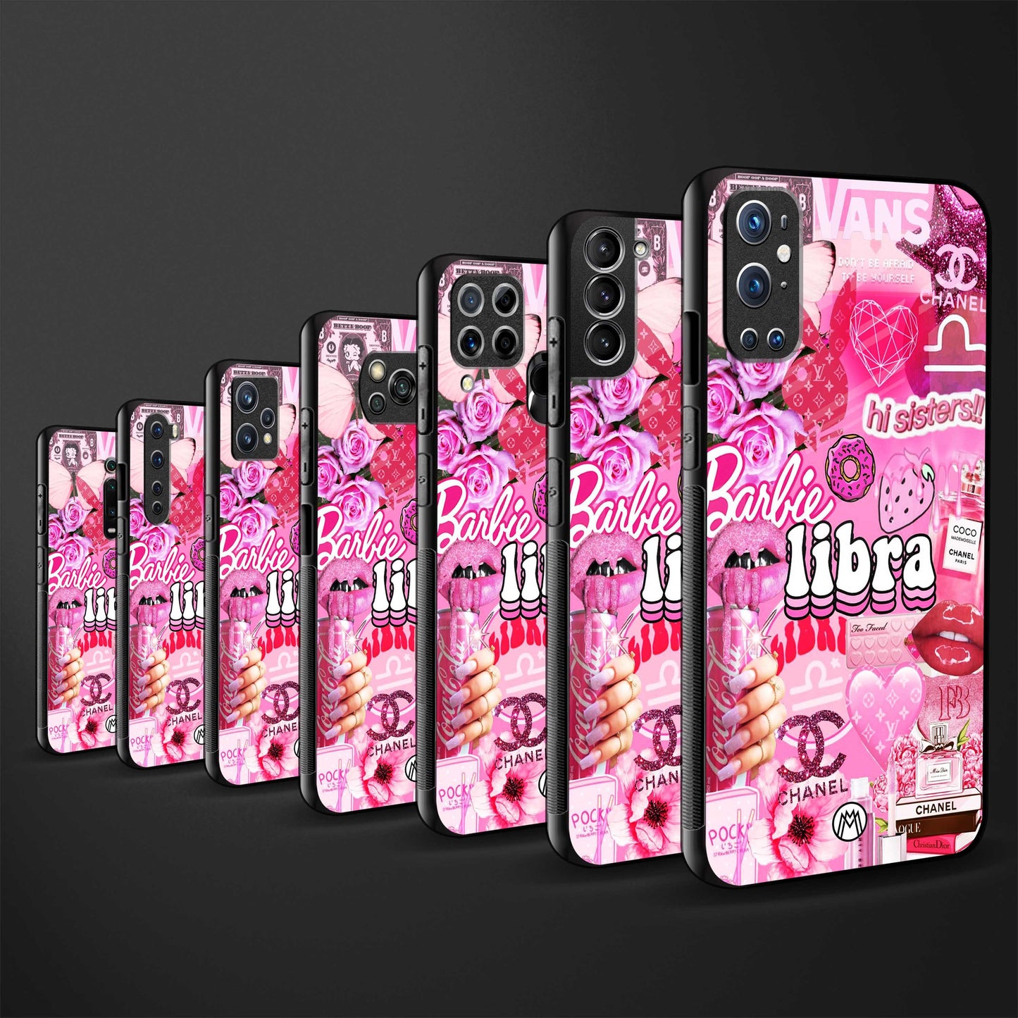 libra aesthetic collage glass case for vivo v20 se image-3