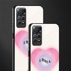 libra minimalistic back phone cover | glass case for redmi note 11 pro plus 4g/5g
