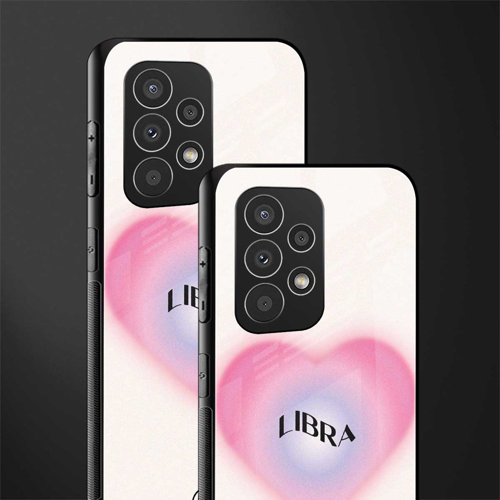 libra minimalistic back phone cover | glass case for samsung galaxy a33 5g