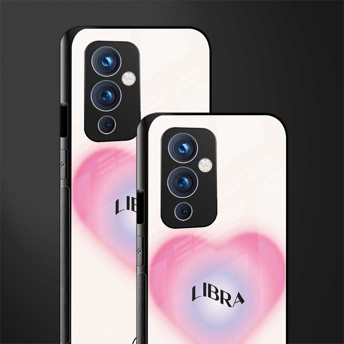 libra minimalistic back phone cover | glass case for oneplus 9
