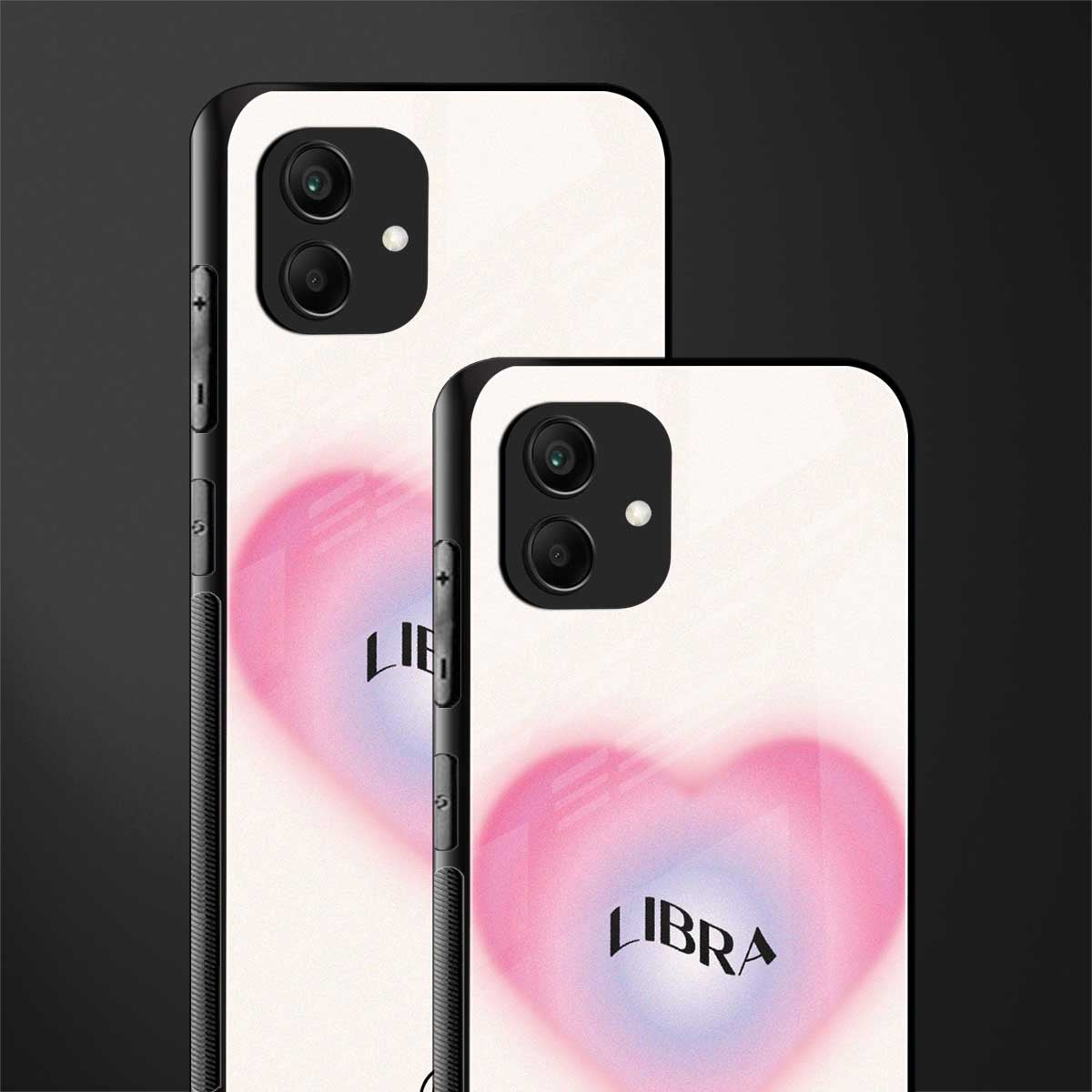 libra minimalistic back phone cover | glass case for samsung galaxy a04