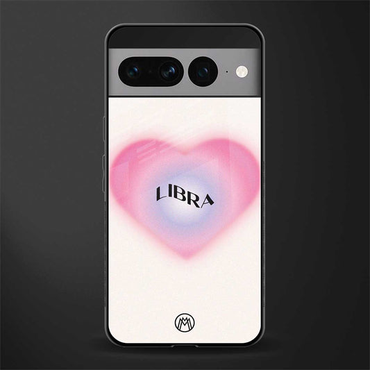 libra minimalistic back phone cover | glass case for google pixel 7 pro