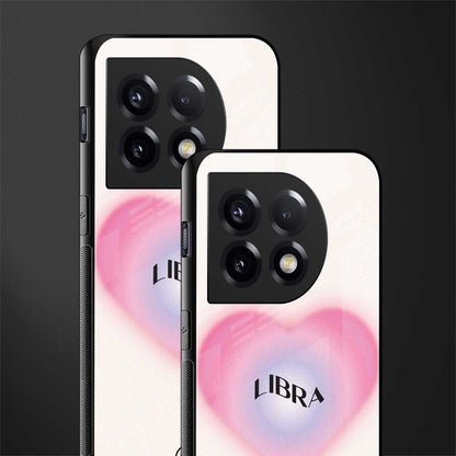 libra minimalistic back phone cover | glass case for oneplus 11