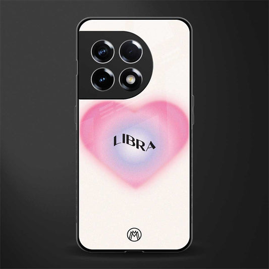 libra minimalistic back phone cover | glass case for oneplus 11r