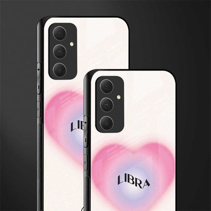 libra minimalistic back phone cover | glass case for samsung galaxy a54 5g