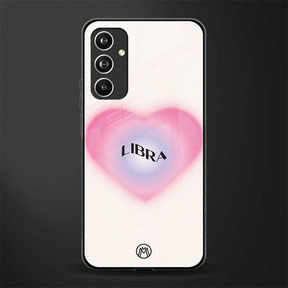 libra minimalistic back phone cover | glass case for samsung galaxy a54 5g
