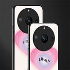 libra minimalistic back phone cover | glass case for realme 11 pro 5g