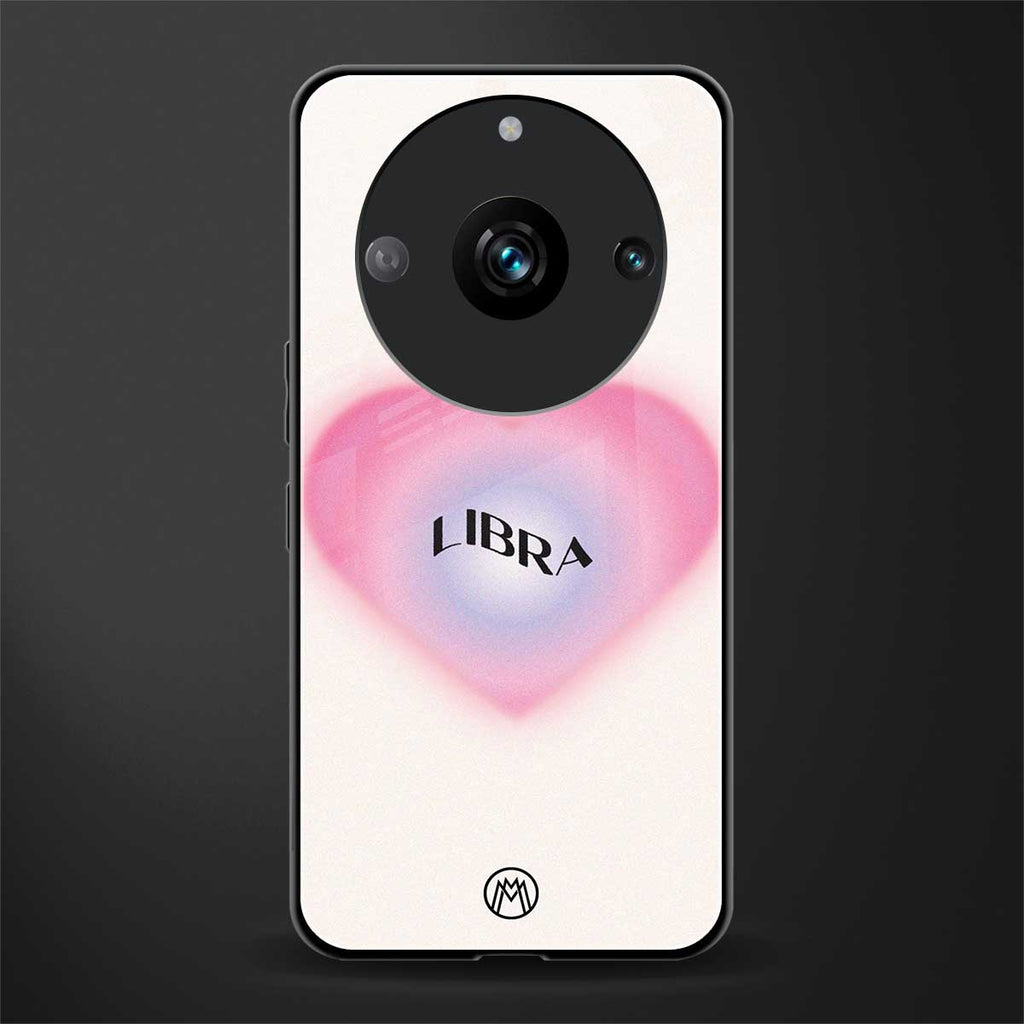 libra minimalistic back phone cover | glass case for realme 11 pro 5g
